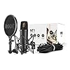 RØDE NT1 groot-diafragma cardioïde condensatormicrofoon met schokbevestiging, popfilter en XLR-kabel voor…