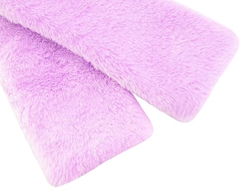 Image of Lilax Girls Cozy Faux Fur Long Sleeve Crew Neck Dress Coat