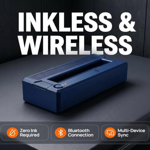 Image of Tattoo Stencil Printer for Beginners & Artists, Wireless Thermal Tattoo Printer With 10pcs Thermal Paper & 3Pcs Transfer Papers, Portable Tattoo Machine, Support Android, iOS, Windows, MacOS,Blue