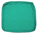 QQbed Outdoor Patio Chair Washable Cushion Pillow Seat Covers 24" X 22" - Replacement Covers Only (6