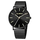 Uhrwerk: Quarz - Batterie Celucke Armbanduhr Herren Klassisch Minimalistische Uhr, Männer Uhren Quarzuhr Wasserdicht Herrenuhren mit Edelstahl Armband