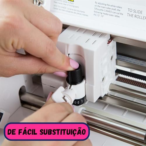 Lâmina de Corte Silhouette, 10 Níveis de Ajustes, Preta