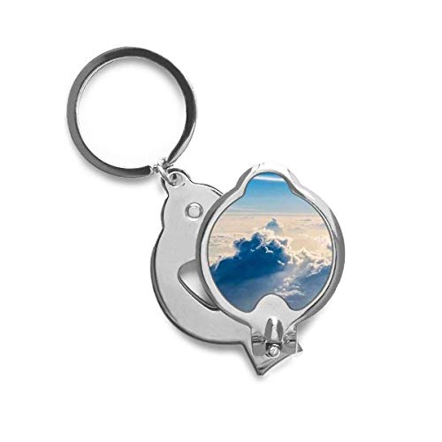 Coupe-ongles nuages soleil bleu ciel accessoire manucure pédicure acier