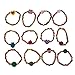 Bobbird 12Pcs/Set Colourful Wooden Bracelets