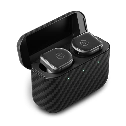 Master & Dynamic MW08 Sport Active Noise Cancelling True Wireless Kopfhörer (schwarzes Saphirglas/schwarzes Gehäuse)