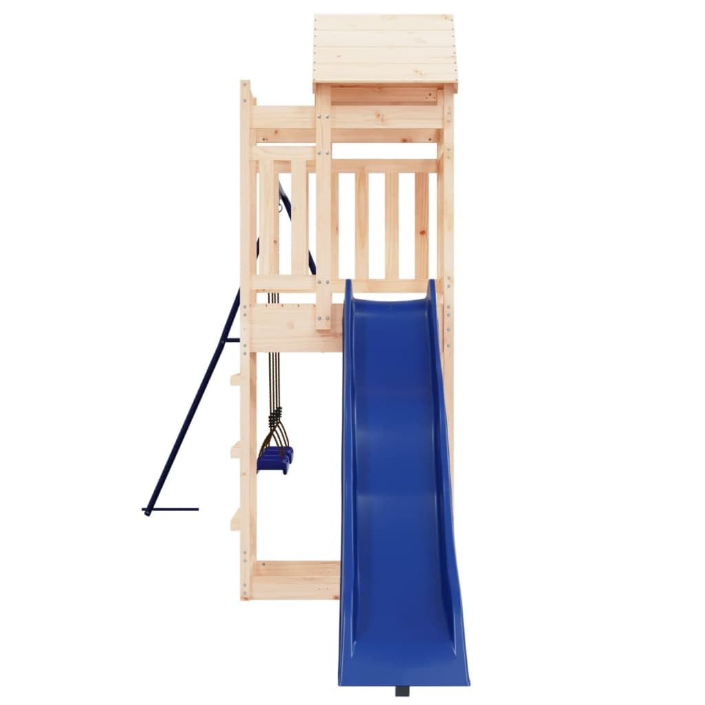 Generico Set da Gioco da Esterno in Legno Massello di Pino,Giochi e Giocattoli,Attrezzatura Gioco per Esterni,Set Altalena e Set di Gioco,Marrone,51.09 kg,3156964