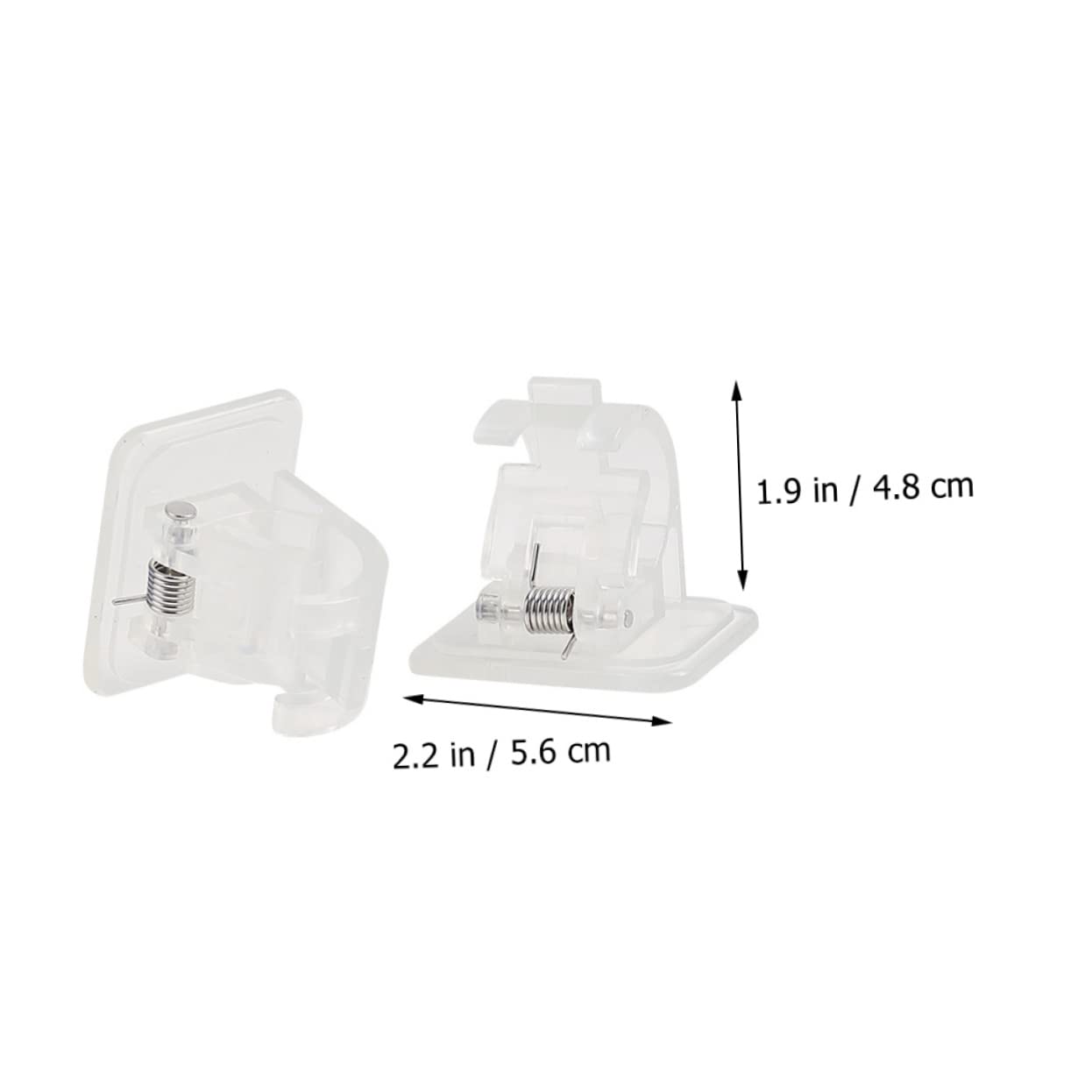 Alipis 3 Ensembles Crochet Collant pour Tringle À Rideau Vis Tringles À Rideaux en Or Pendaison Baie Filet Belvédère Crochets De Tringle À Rideau Étagère Double Blanche Abdos 4 Pièces * 3