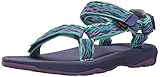 Teva Girl's Y Hurricane XLT 2 Sport Sandal, Delmar Sea Glass/Purple, 4 M US Big Kid