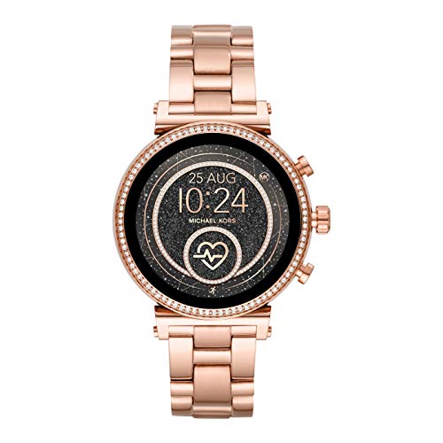 Michael Kors Reloj Analógico-Digital para Mujer Correa en Acero Inoxidable MKT5063