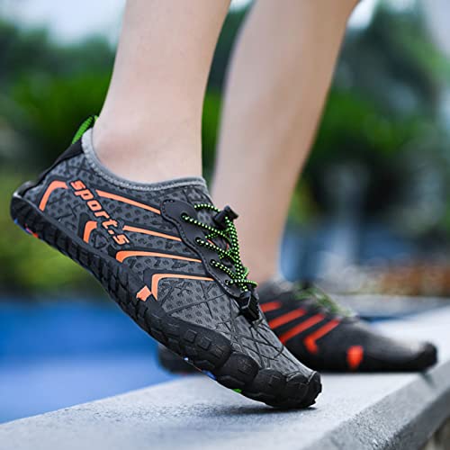 Swim Shoes for Women,Summer Pool Diving Beach Barefoot Shoes Men,Lightweight Breathable Aqua Surf Water Shoes,Adult Unisex,for Boating Fishing Kayaking Yoga3