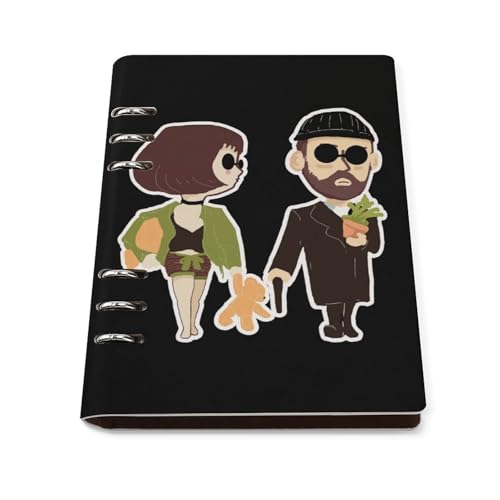 バインダーノート LEON レオンとマチルダ ルーズリーフノート システム手帳 手帳 日記帳 メモ帳 6穴 A5サイズ PUレザー リフィル手帳 文房具 オフィス用品