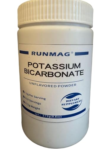 RUNMAG Food Grade Potassium Bicarbonate Powder 9.6oz - 100% Pure No Fillers Gluten Free Non-GMO