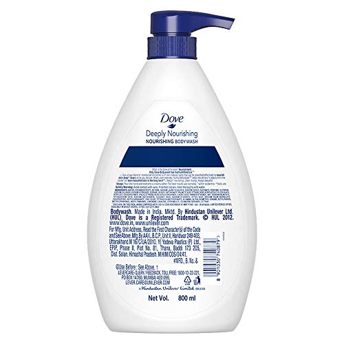 Image of Dove Deeply Nourishing Body Wash, 800 ml & Pears Naturale Nourishing Coconut Water Bodywash, 250 ml