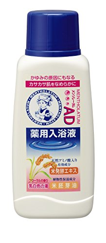 メンソレータム AD 薬用入浴液 天然保湿因子米発酵エキス配合 さわやかなフローラルの香り 720mL