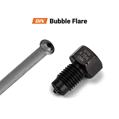 Capri Tools 3/16 in. Dual Head Flaring Tool, Makes 4.75 mm ISO/DIN Bubble Flare and 3/16" SAE Double Flare by Capri Tools - Image 3