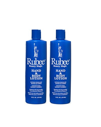 Rubee Cacao Butter Pack of 3 Body Lotion & Hand for Women - 16 oz.Travel Size Essentials for Dry Skin - Vitamin E Moisturizer - Herbal Extraction - Soothes & Softens Skin