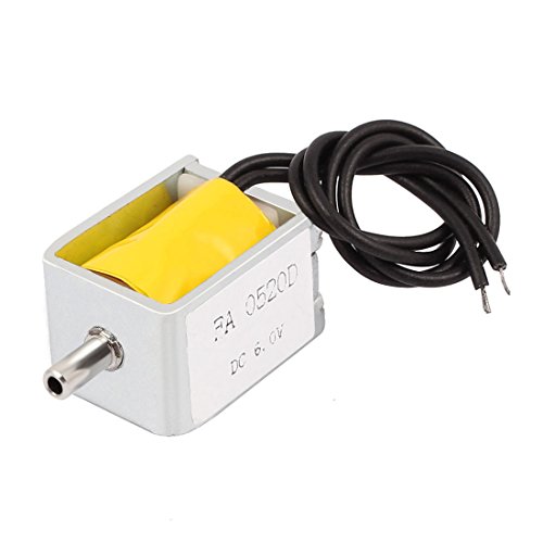 Aexit DC 6V Valves NO Micro Electrical Straight-Through Air Pressure Relief Solenoid Valve Cast Solenoid Valves Iron FA0520D
