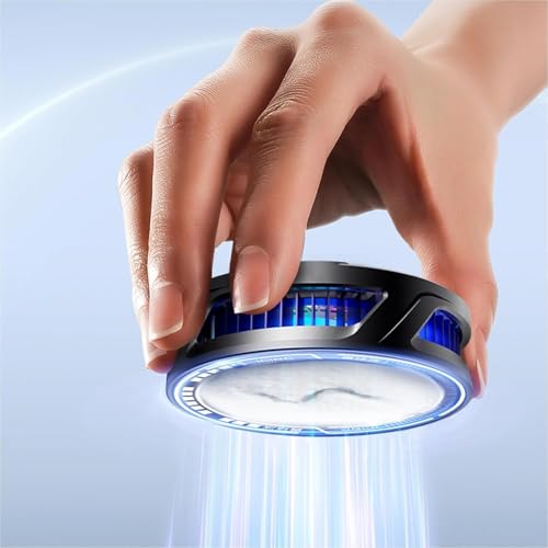 Image of BKN SL-25 Ultra Fast -15 degree Cooling Mobile AC Fan Magnetic Radiator | 2 Gears Cooling with Back Clip USB Powered Fan Cooling Radiator Game Cooler for Mobile Phone Gaming, Live Streaming