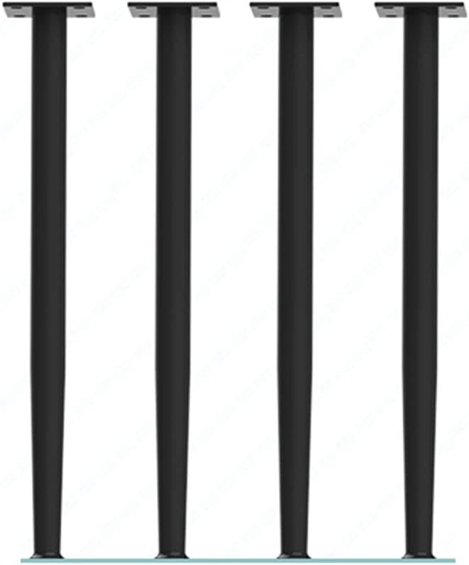 4pcs Metal Table Clamp Legs, Heavy Duty Table Legs, Wrought Iron Table Legs, Furniture Legs, for Home DIY Projects (Color : Black, Size : 43 * 10cm)