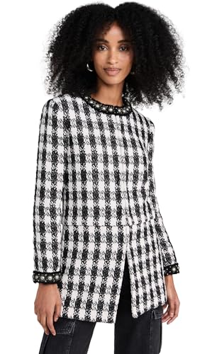 ジャケット・アウター alice auaa au59-09co03-02/ladies Amazon.com: alice + olivia Women's Deon Two-Fer Separating Box