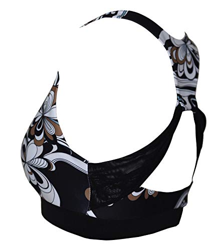 Private Island Women UPF 50+ Swim Tank Bra Short Top Sports Bras Swimsuit Rash Guard (XXXL, Puicc)