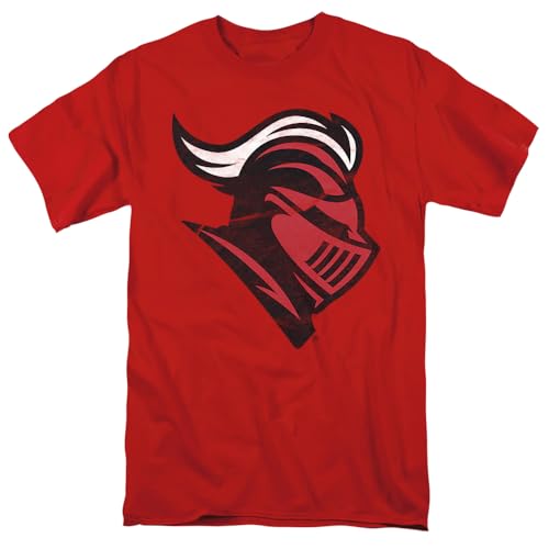 Rutgers University Distressed Primary Unisex Adult T Shirt Red 2X-Large