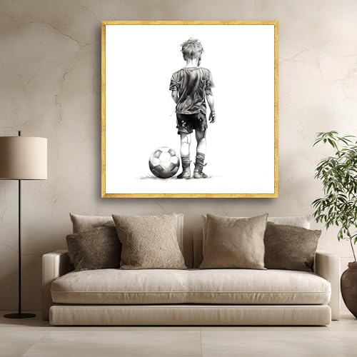 Tableau sur toile de football enfant pour créer une chambre d'ado sportive et esthétique - 4