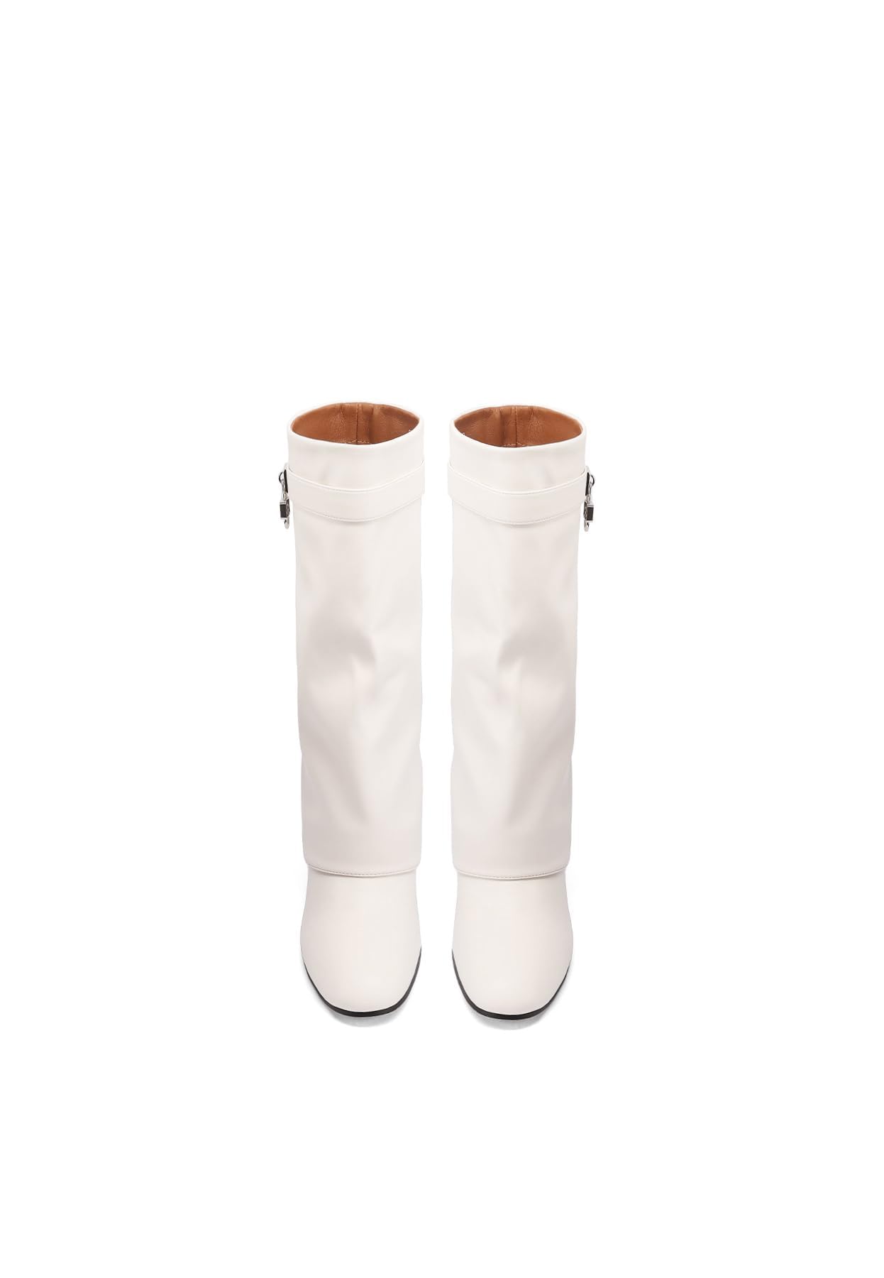 QUEEN HELENA Stivali con Zeppa a Gambale Largo Donna K4007