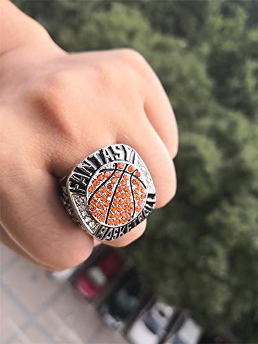 Fantasy Basketball League Champion Championship Rings Trophy Prize(With Paper Box,10) #TOP7
