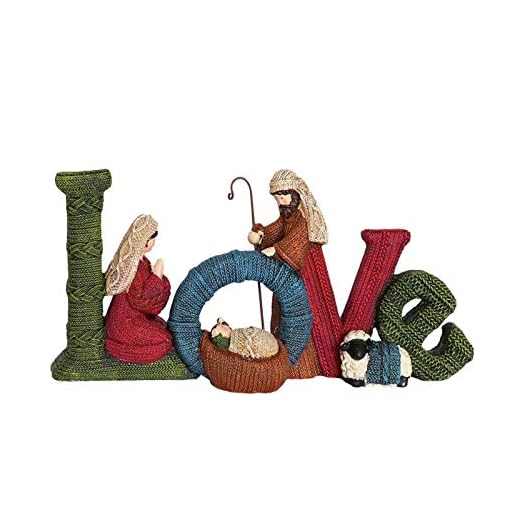 Julklassiker Nativity Ornament - Förtjusande vacker engelsk bokstavsdekoration för vardagsrumsdekoration, fönsterdekoration, rumsdekoration