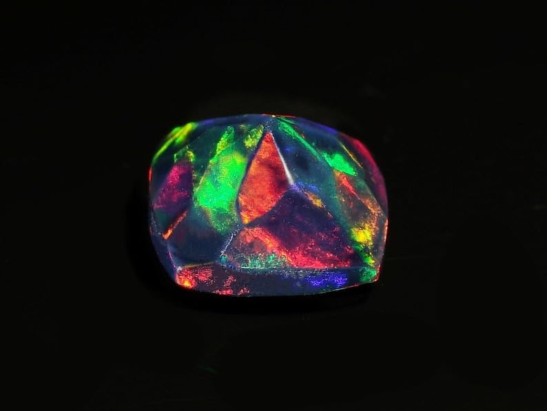 Opale éthiopienne noire AAA 9mm pour création haute joaillerie - 4