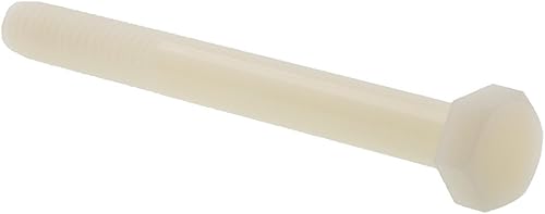 Prime-Line 9097752 Tornillos de cabeza hexagonal, 516 in-18 x 3 pulgadas, nailon (paquete de 10)