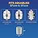 AquaBliss High Output Shower Filter Replacement Cartridge – Reduces Chemicals & Chlorine, Restores pH Balance, Glowing Skin, Strong Nails & Shimmering Hair – 1-Pack (SFC100)