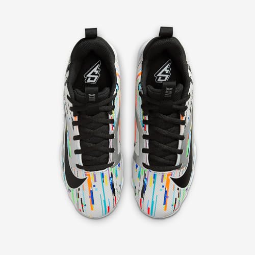 Nike Alpha Menace 4 Shark Big Kids' Football Cleats (IF0115-001, Photon Dust/Wolf Grey/Metallic Silver/Black)4