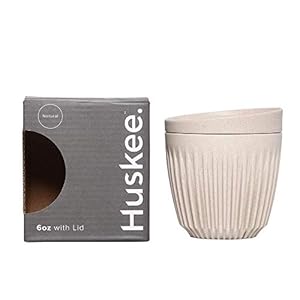 Huskee 6oz Cup & Lid – Single Retail Pack (Natural)