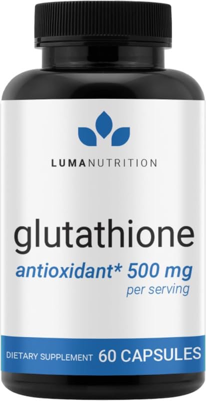 Evorina Luma Nutrition Premium Glutathione Supplement - 500mg - L-Glutathione - Antioxidant Support - Reduced - Liver Support - 60 Capsules | High Strength Herbal Supplement | Clean Label Ayurvedic Wellness-image-49