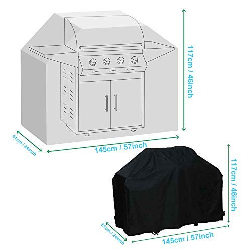 Copertura per barbecue di qualità premium, resistente ai raggi UV, all'acqua e agli strappi, 80 cm - LKBD