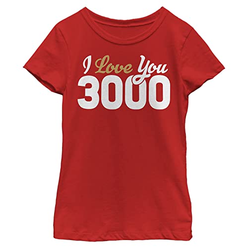 T-shirt Marvel fille rouge 3000 Loves taille L vêtement coton