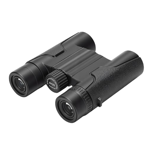 Yosoo Health Gear Binoculares Compactos de 8x25 Prismáticos Plegables de Prisma BK7 con Oculares hacia Arriba Vista de 120 M a 1000 M Peso Ligero para Observación de Aves Senderismo Viajes