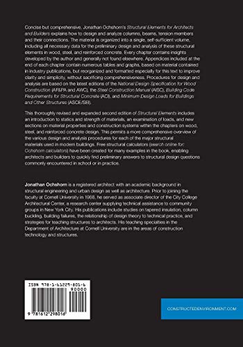 Structural Elements For Architects And Builders: Design Of Columns, Beams, And Tension Elements In Wood, Steel, And Reinforced Concrete, 2Nd Edition #TOP1