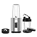 SOGO SS-5520 Nutri-Life Bullet Blender, 1200W, Kit Vasos Sin BPA, Batidora de Vaso Individual, Licuadora para Smoothies - Color Gris
