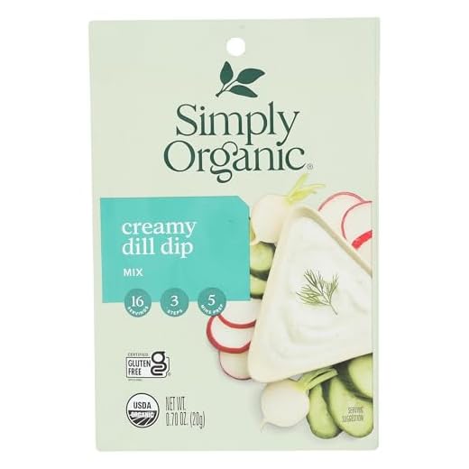 Simply Organic, Dip Mix Creamy Dill Organic, 0.7 Ounce