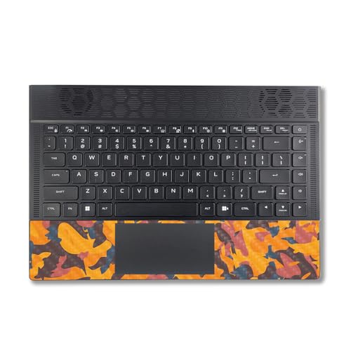 Image of MightySkins Carbon Fiber Skin Compatible with Alienware X14 R2 (2023) Full Wrap Kit - Autumn Camouflage | Protective, Durable Textured Carbon Fiber Finish | Easy to Apply | Made in The USA