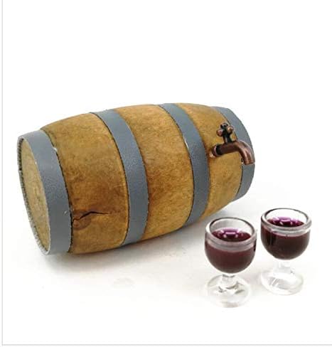 Miniatura 6 de EatingBiting 1:12 - Juego de 3 tazas de cerveza para casa de Navidad, barril de cerveza, barril de cerveza, barril de cerveza, juego de 3 piezas (1