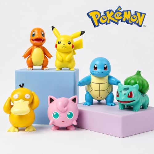 Image of Pokemon Mini Battle Figures 6 Pack - 1 Inch Collectible Toy Set with Random Characters | Anime-Inspired Toys for Kids, Boys & Girls Ages 4+ | Small Action Figures for Play & Collection