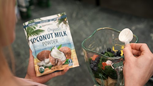 Opportuniteas Coconut Milk Powder Organic - Non Dairy Vegan Creamer For Coffee, Tea, Smoothies, Yogurt & Cooking - Full Fat & Unsweetened For Keto & Paleo Diet - Dried & Powdered at a Low Temperature - Thumbnail 5