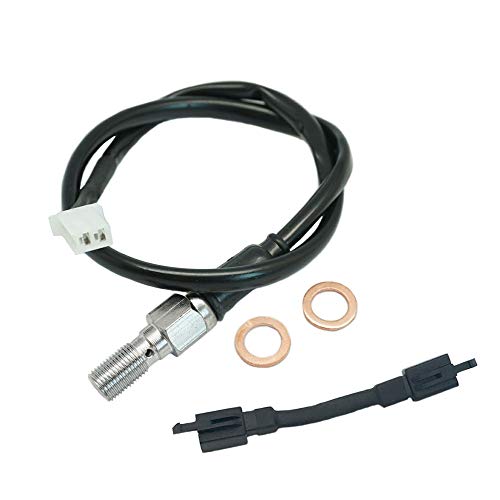 M10x1.25mm Banjo Bolt Front Rear Hydraulic Brake Clutch Pressure Callipers Cylinder Pump Light Switch Compatible with for Scooter Moped Dirt Pit Bike ATV Honda Yamaha Suzuki Kawasaki