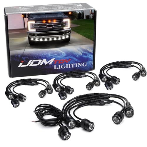 Kit de luces LED xenón blancas para defensa frontal 20 piezas miniatura 1