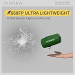 Down Sleeping Bag for Backpacking with Pillow, Envelope Ultraight Sleeping Bag for Camping and Hiking Outdoor with 680 FP Duck Down, YKK Two-Way Zipper (Coffee)