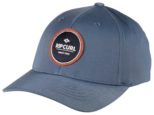 Rip Curl Boné de caminhoneiro masculino Routine Flexfit, azul mineral 251, Azul mineral 251, Tamanho nica